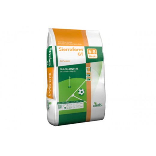 Saco de Sierraform GT fertilizante para césped con calcio y magnesio